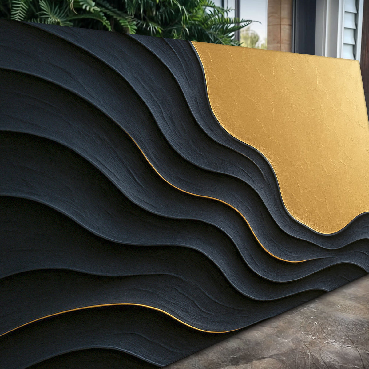 Black And Gold Minimalist Abstract XII, photo 5 of 10