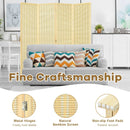 6 ft 4 Panel Portable Folding Room Divider Screen-Natural by LJGDeals
