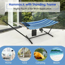 Hammock Chair Stand Set Cotton Swing with Pillow Cup Holder Indoor Outdoor by LJGDeals