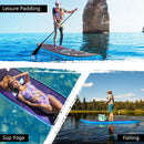 11 Feet Inflatable Stand Up Paddle Board Surfboard with Bag Aluminum Paddle Pump by LJGDeals