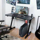 43.5 Inch Height Adjustable Gaming Desk with Blue LED Lights by LJGDeals
