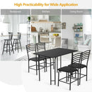 5 Pieces Wood Rectangular Dining Table Set by LJGDeals