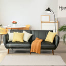 3 Seat Convertible Sofa Bed with Adjustable Backrest for Living Room by LJGDeals