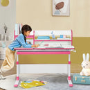 Adjustable Height Study Desk with Drawer and Tilted Desktop for School and Home by LJGDeals