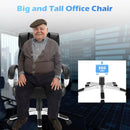 Big and Tall Adjustable High Back Leather Executive Computer Desk Chair by LJGDeals