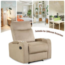 Recliner Chair Single Sofa Lounger with Arm Storage and Cup Holder for Living Room by LJGDeals