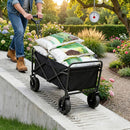 680LBS Heavy Duty Folding Wagon Cart All Terrain Garden Beach Utility Cart by 2Dropme