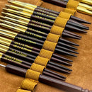 Premium 3.5 Inch Rosewood Interchangeable Circular Knitting Needle Set with Carrying Case (29 Piece Set) by Revolution Fibers