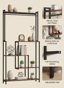 5-Tier Metal Display Shelf with LED Lights by 2Dropme