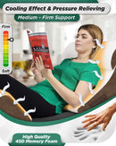 LX5 4-Piece Support for Shoulder & Upper Body Rest, Orthopedic Bed Wedge Pillow Set, Oat Brown