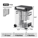 ICECO IPT20 Pickup Truck 12V Portable Fridge Freezer - 18.3L Compact Overland Fridge