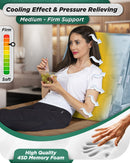 Lunix LX8 2-Layer Wedge Pillow Set + Extra Cover Bundle (Gray)
