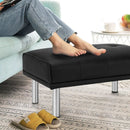Rectangle Tufted Ottoman with Stainless Steel Legs for Living Room by LJGDeals