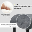 Cotton Linen Fabric Armless Accent Chair with Adjustable Foot Pads by LJGDeals