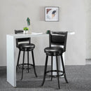 Set of 2 29 Inch Swivel Bar Height Stool Wood Dining Chair Barstool by LJGDeals