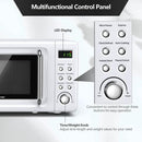 700W Retro Countertop Microwave Oven with 5 Micro Power and Auto Cooking Function by LJGDeals