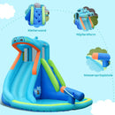 Inflatable Water Pool with Splash and Slide Without Blower by LJGDeals