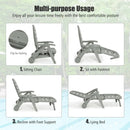 5 Position Adjustable Folding Lounger Chaise Chair by LJGDeals