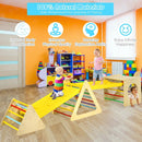 5 in 1 Kids Triangle Climber Play Gym Set with 2 Ramps by LJGDeals