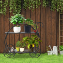 Heavy Duty Metal Flower Cart Plant Stand by LJGDeals