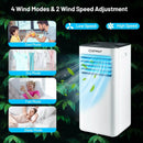Portable Air Conditioner 10000 BTU Evaporative Air Cooler Dehumidifier-White by LJGDeals