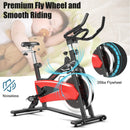 Magnetic Exercise Bike Fitness Cycling Bike with 35Lbs Flywheel for Home and Gym-Black & Red by DirectDeals