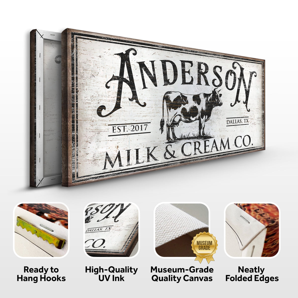 Personalized Milk & Cream Co Sign, photo 5 of 8
