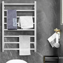 145W Electric Towel Warmer Wall Mounted Heated Drying Rack 8 Square Bars by LJGDeals
