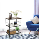 3-Tier Kitchen Serving Cart Utility Standing Microwave Rack with Hooks by LJGDeals