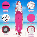 10.6 Feet Inflatable Adjustable Paddle Board with Carry Bag by LJGDeals