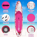 10.6 Feet Inflatable Adjustable Paddle Board with Carry Bag by LJGDeals