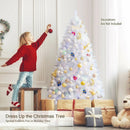 6 Feet Iridescent Tinsel Artificial Christmas Tree with 792 Branch Tips by LJGDeals