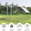 9.5 x 12.5 Feet Large Walk In Chicken Coop Run House by LJGDeals