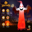 8 Feet Halloween Inflatable Ghost with Rotatable Flame LED Lights by LJGDeals