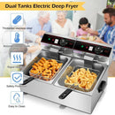 3400W Commercial Electric Fryer Dual Tank by LJGDeals