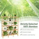 Multifunctional Bamboo Shelf Flower Plant Display Stand by LJGDeals