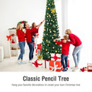 PVC Artificial Slim Pencil Christmas Tree by LJGDeals