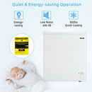 5.2 Cu.ft Chest Freezer Upright Single Door Refrigerator with 3 Baskets-White by DirectDeals