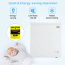 5.2 Cu.ft Chest Freezer Upright Single Door Refrigerator with 3 Baskets-White by LJGDeals