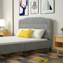 Queen Upholstered Headboard with Adjustable Heights by LJGDeals