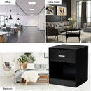 2 Pieces Nightstand with Storage Drawer and Cabinet by LJGDeals