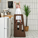 Kids Kitchen Step Stool with Double Safety Rails by LJGDeals