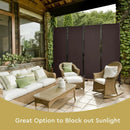 4-Panel Room Divider with Steel Frame by LJGDeals