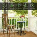 Outdoor Indoor Steel Accent Plant Stand Cobalt Table by LJGDeals