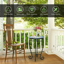 Outdoor Indoor Steel Accent Plant Stand Cobalt Table by DirectDeals