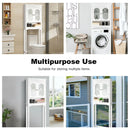Bathroom Space Saver Carved Top Toilet Rack with Adjustable Shelf by LJGDeals