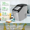 Ice Making Machine with 29 Pounds Pebble Ice per Day-Silver by LJGDeals
