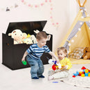 Kids Toy Wooden Flip-top Storage Box Chest Bench with Cushion Hinge by LJGDeals