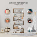 6 Tier S-Shaped Bookshelf Storage Display Bookcase Decor Z-Shelf by LJGDeals