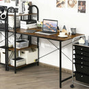 48-Inch Reversible Computer Desk with Storage Shelf by LJGDeals